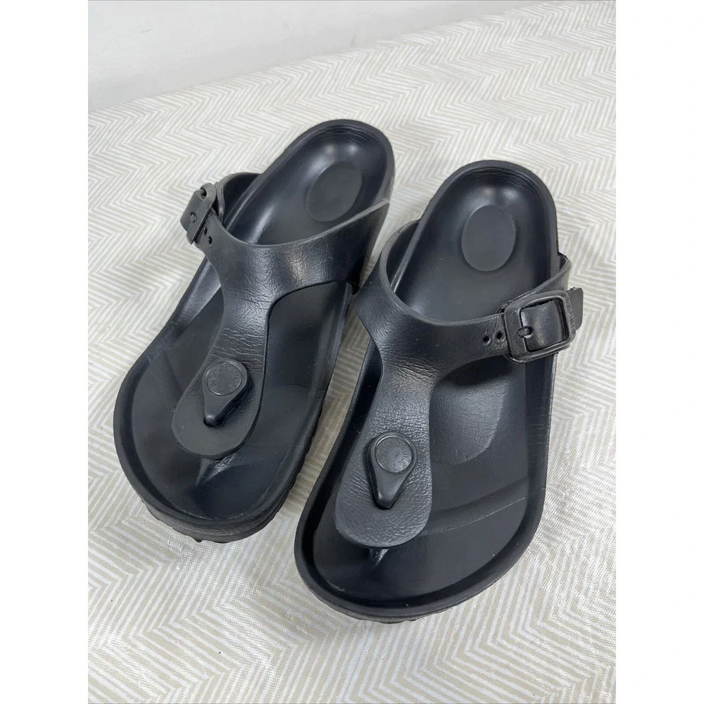 Birkenstock Girl's Black Eva Gizeh Slip On Sandal Youth Size 32 L1